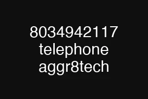 8034942117 telephone aggr8tech